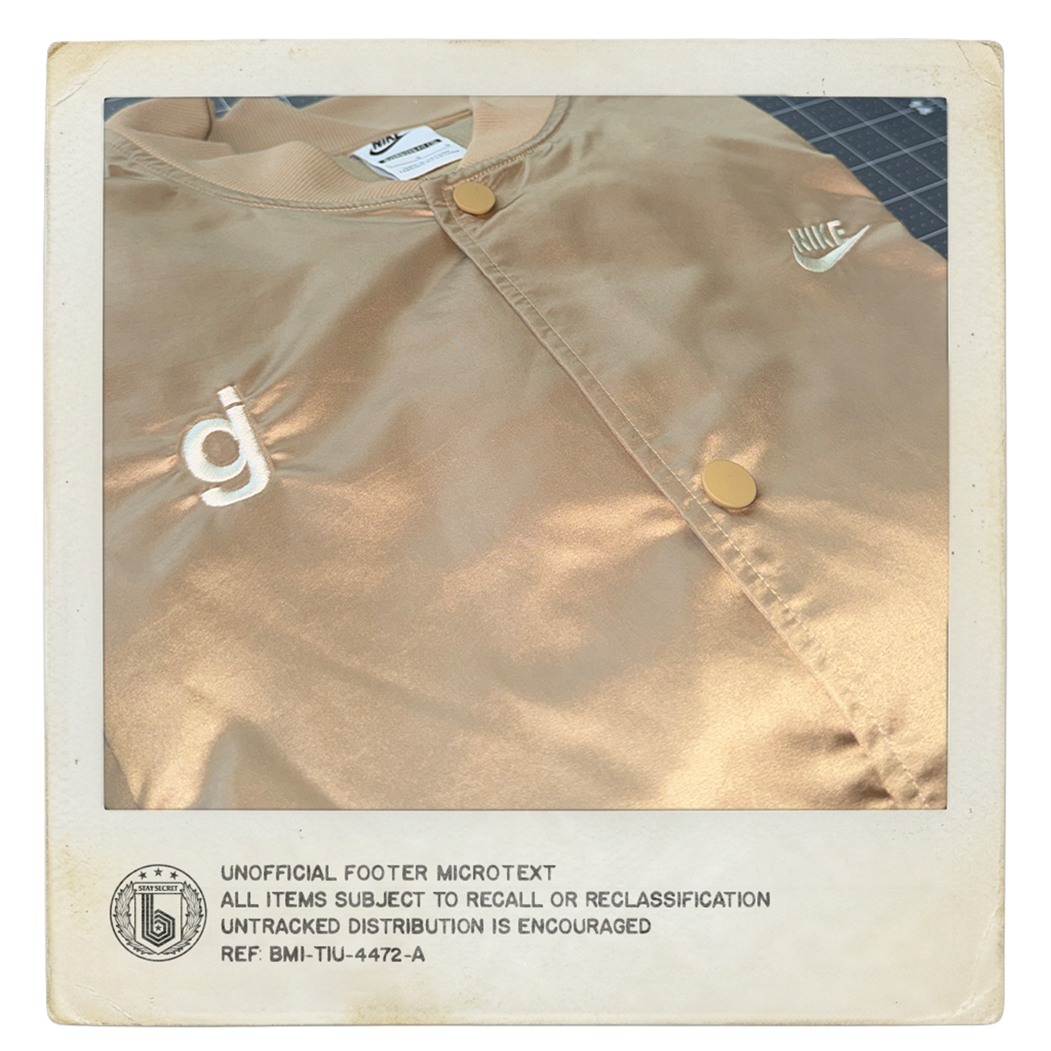 SURVEILLANCE UNIT JACKET // 01 [GOLD/WHITE]